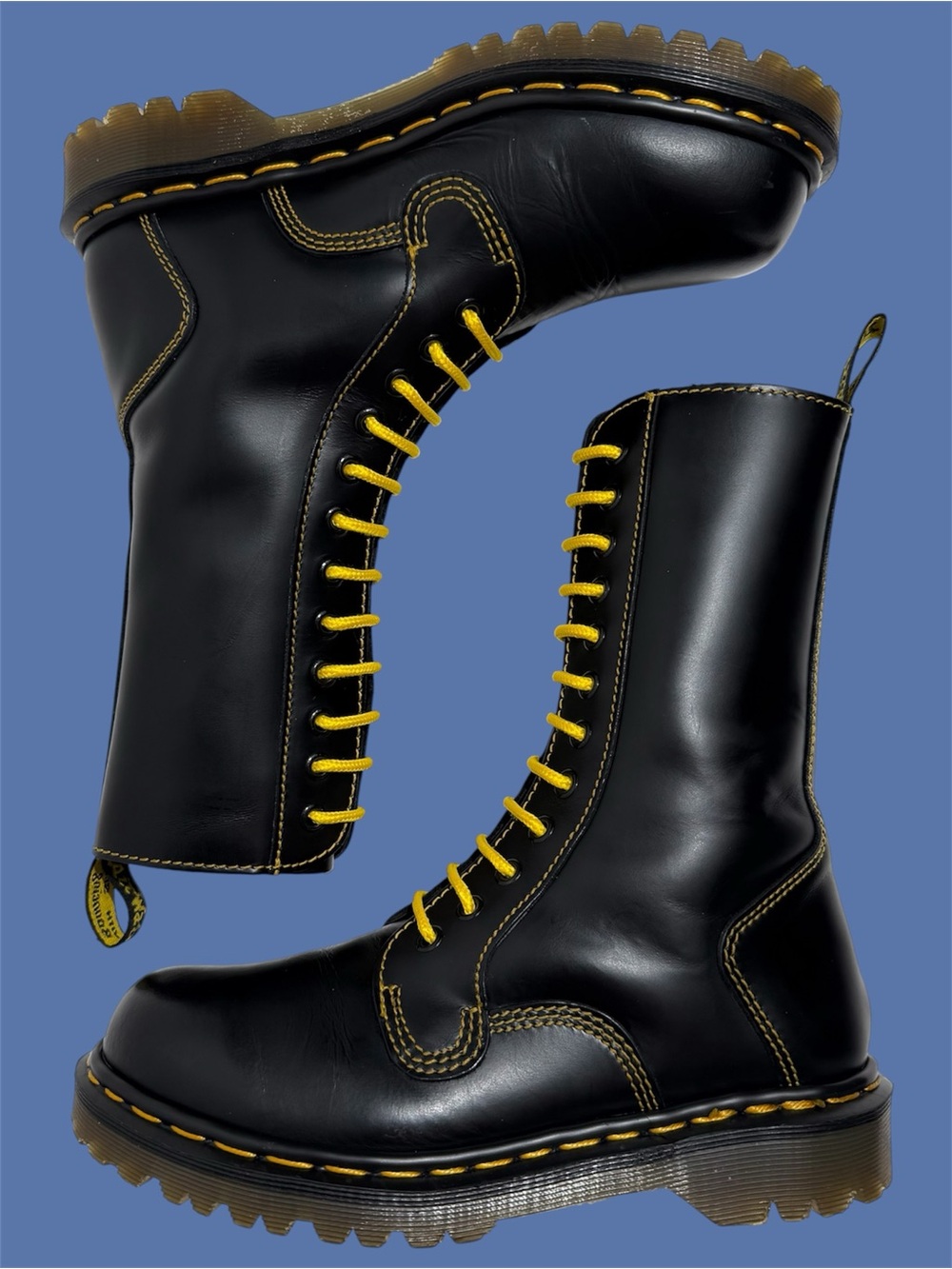 Vintage Dr. Martens Doc Tommy England Black Boots UK 5